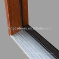 3/4 Scroll Top 2 Panel Fogglass Manogany Door